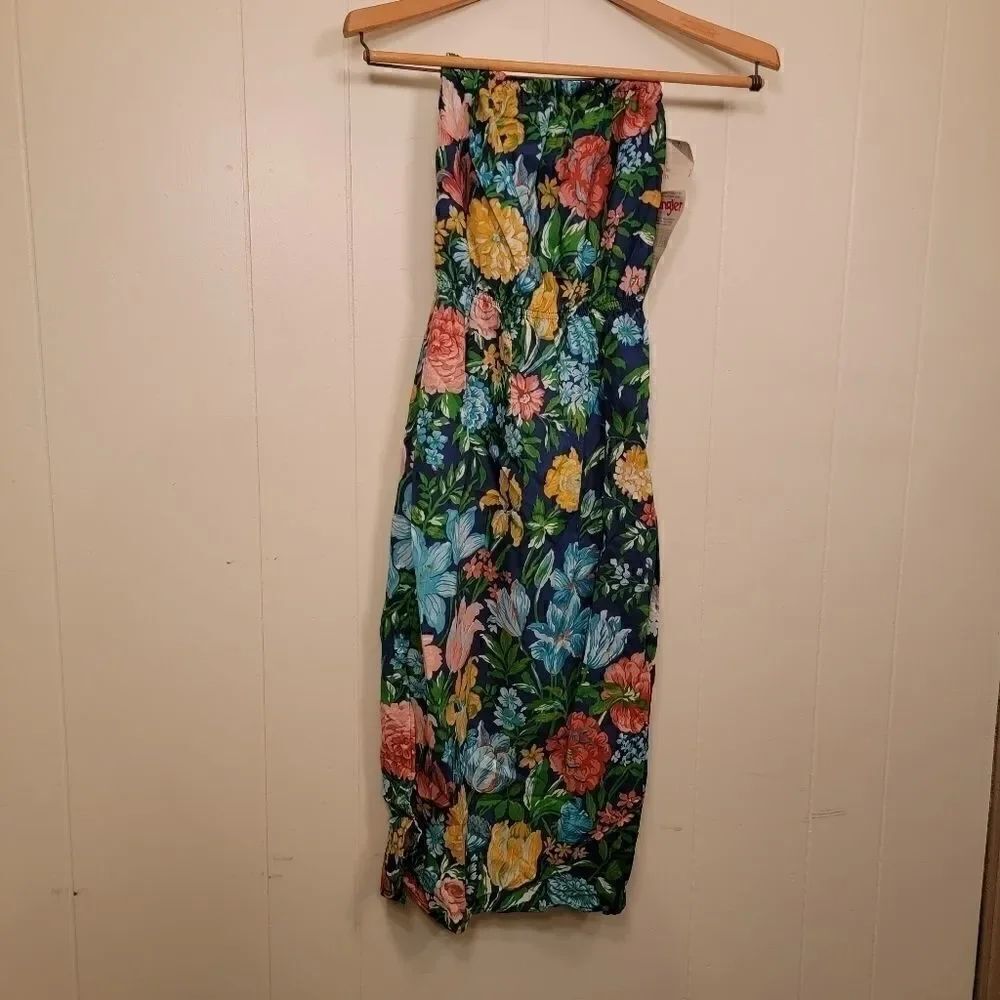 RARE Vintage Wrangler floral dress size 7/8 NWT